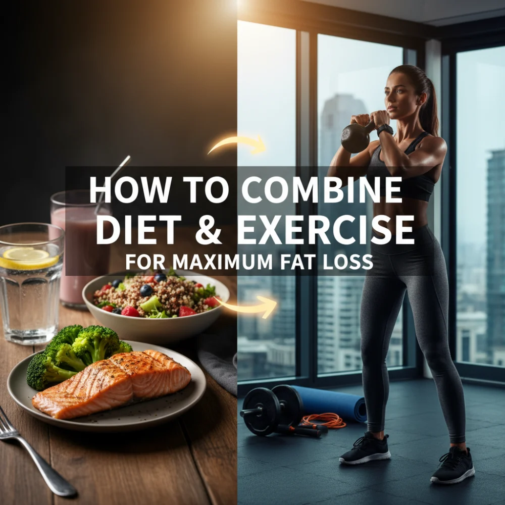 How to Combine Diet and Exercise for Maximum Fat Loss: The Synergy of Nutrition and Activity
