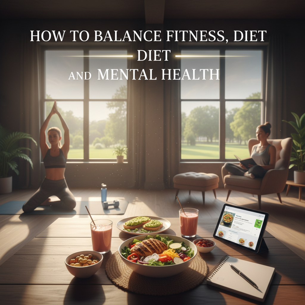 Mastering the Balance: Integrating Fitness, Diet, and Mental Health for Total Wellness
